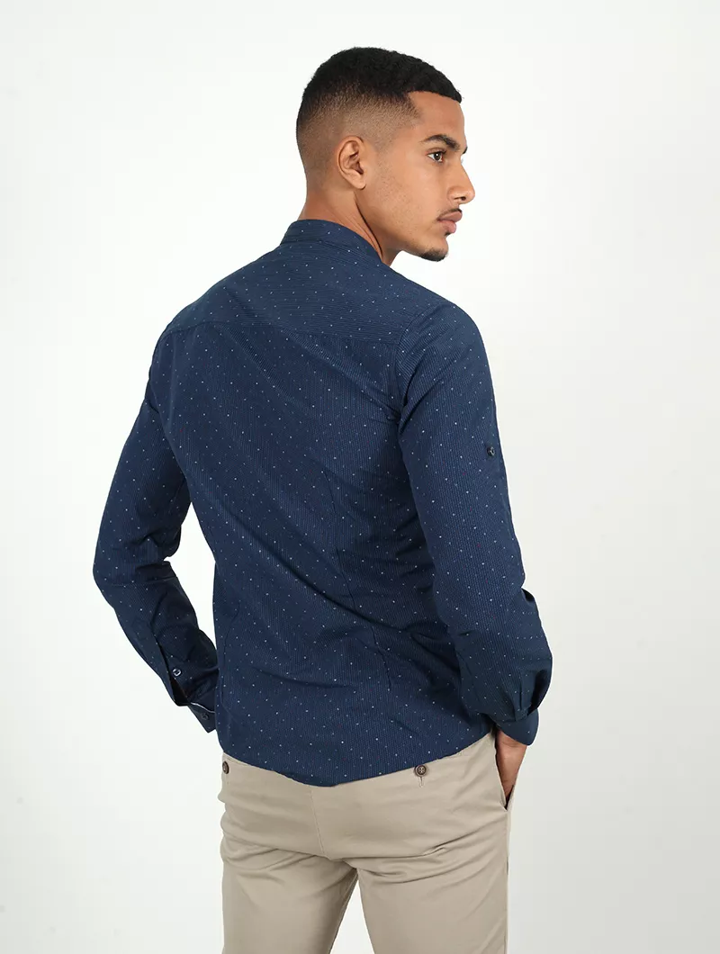 Chemise slim, manches longues